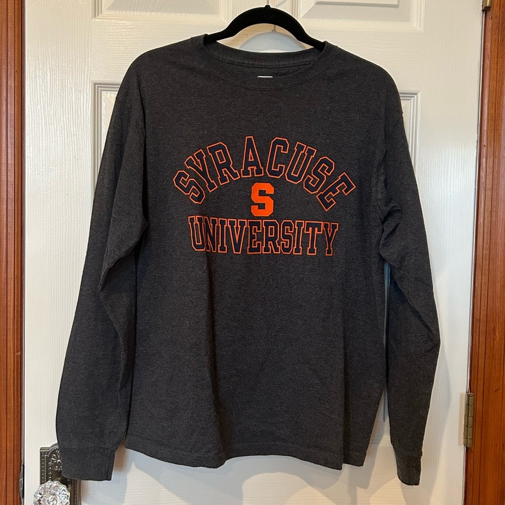 Syracuse University - Grey Long Sleeve T-Shirt, Size: M